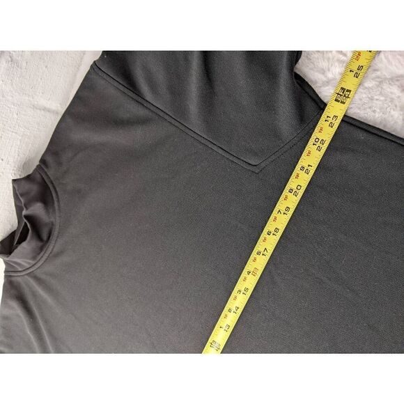 FootJoy Mock Neck Long Sleeve Shirt Mens L Large Golf Black Undershirt Embroider - Picture 6 of 9
